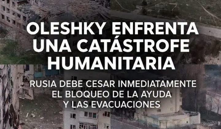 Humanitarian crisis in Oleshky without food and medication