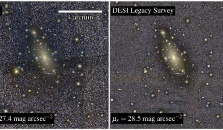 Measuring the edge of the largest galaxy in the Universe
