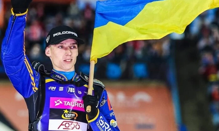 Ukrainian racer Nazar Parnitskiy in Speedway GP