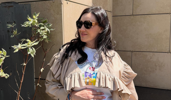 Solomiya Vitvitska at 30 weeks of pregnancy
