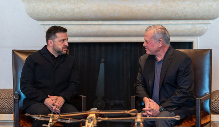 Zelensky and the King of Jordan discuss partnership