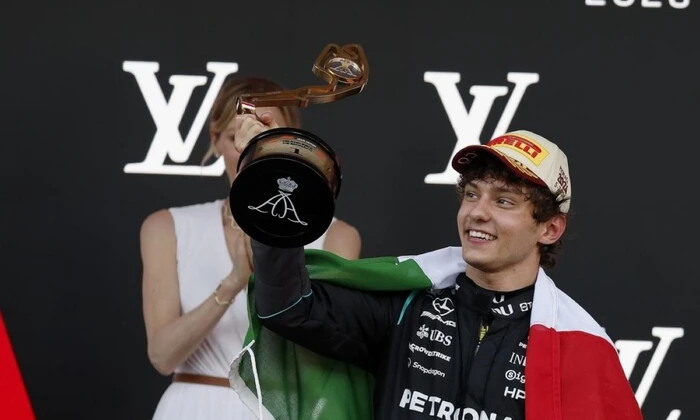 Antonelli becomes youngest Grand Slam winner in F1 history