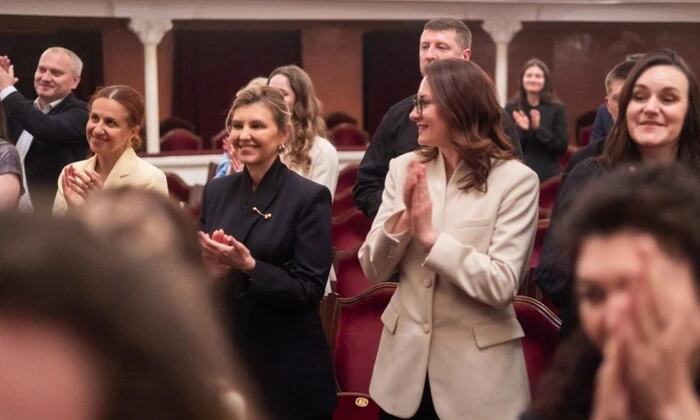 Olena Zelenska attends premiere of 'Aeneid'