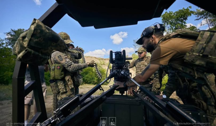 Бійці НГУ на вогневій позиції