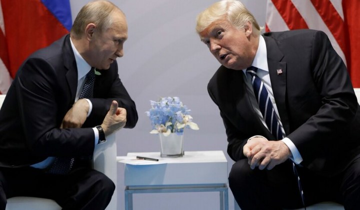 Трамп и Путин на встрече