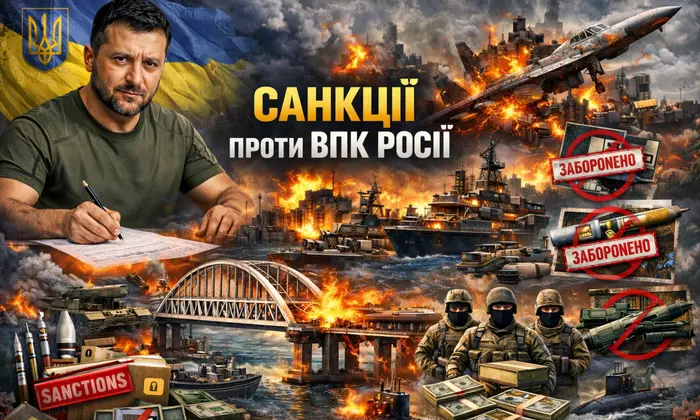 Зеленський підписав санкції проти російського ВПК