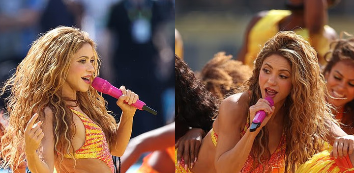 Shakira performing at the final of FIFA World Cup 2026