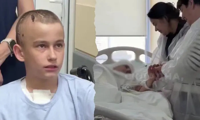 13-year-old boy in hospital after surgery