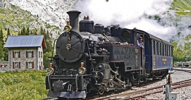 Centenary of historical railway on Furka