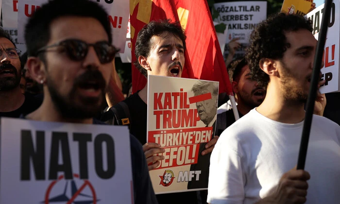 Thousands of people in Istanbul protest against NATO summit