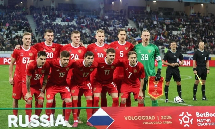 Flag of Ukraine at the stadium