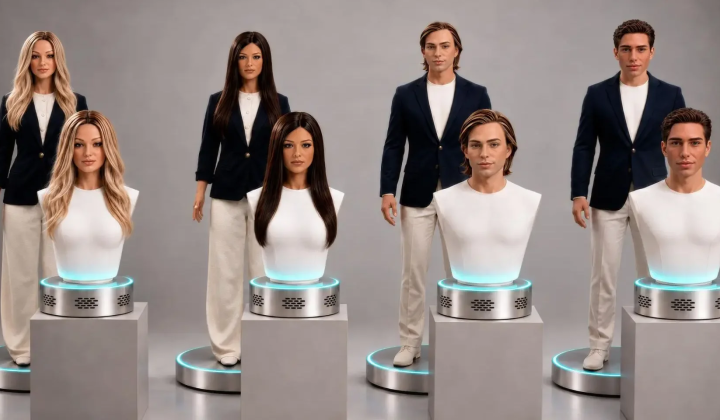 Echo Humanoid Robots with Silicone Skin and AI Unveiled by Canadian Company Realbotix