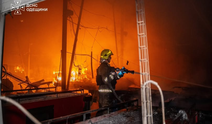 Fire in Odessa region