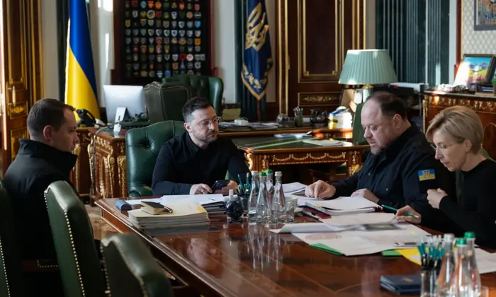 Zelensky at a meeting on Pantheon