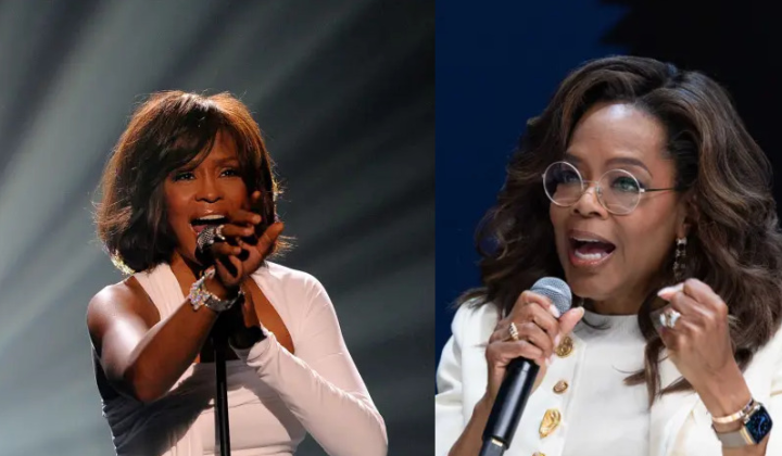 Oprah Winfrey hides Whitney Houston's fall