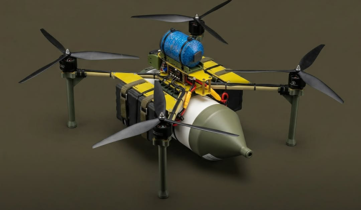 Ukrainian drone strikes enemy targets