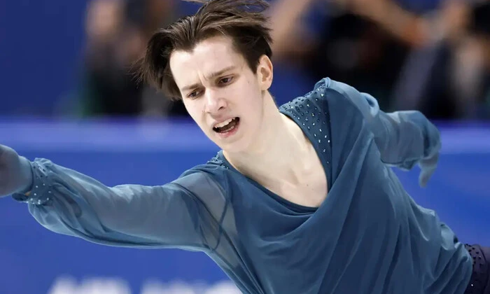 Skeleton athlete of Ukrainian sportsman at Olympics