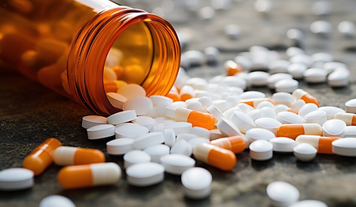 показано зображення ліків в кошику