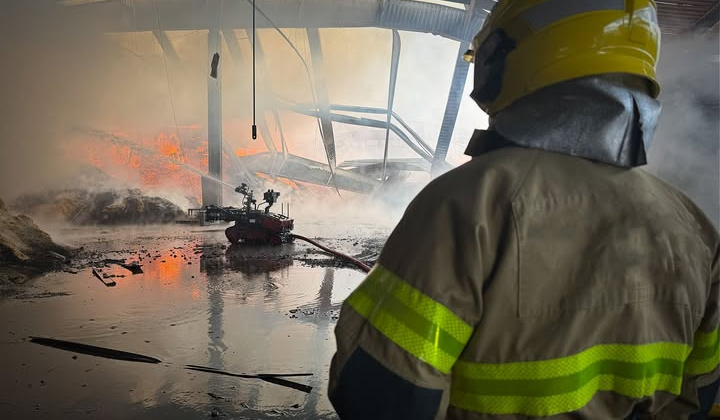 Fire and injuries from the attack