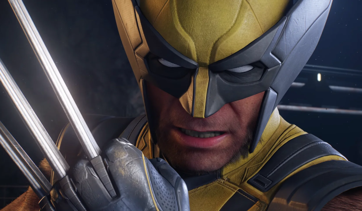 Wolverine's head on a graphical background