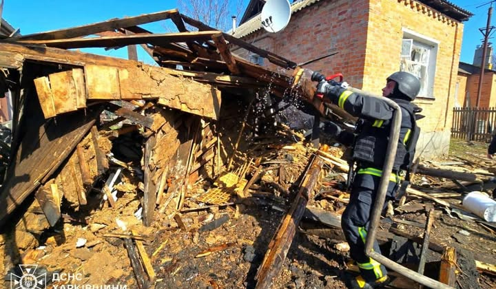 Kharkiv: damaged buildings and casualties