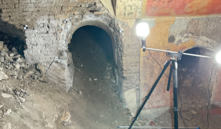 Ancient Roman villa under the gym