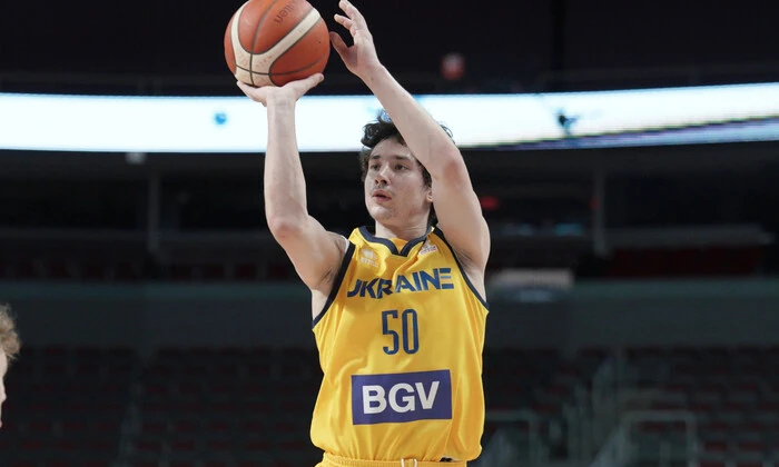 Oleksandr Kovliar during the game