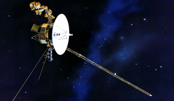 Voyager 2 probe captured by space