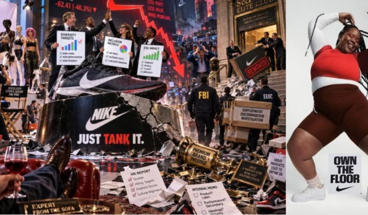 Nike logo on a money background