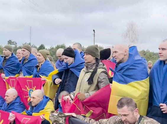 Повернення полонених з російськими найманцями