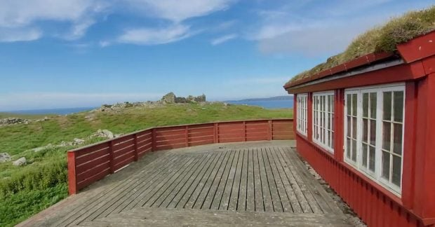 Private island Gildasay near Shetland Islands