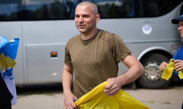 Український офіцер звільнений з полону