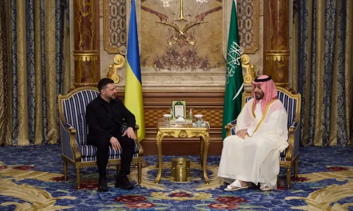 Zelensky meeting with Saudi prince