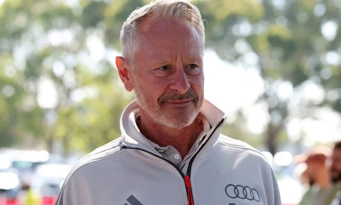 Audi logo on Formula-1 background