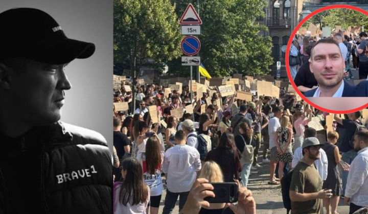 People in Kyiv show support for Fedorov