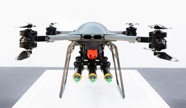 TRV-150 drone with laser-guided missiles