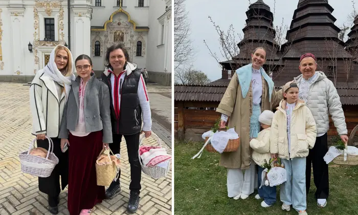 Ukrainian celebrities celebrate Easter on April 12th