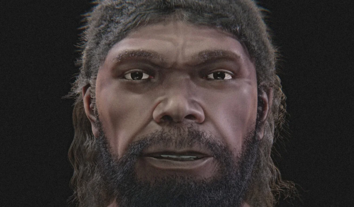 Reconstruction of the face of the oldest Homo sapiens