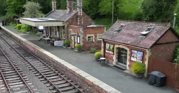 Hotel in old British station of the XIX century