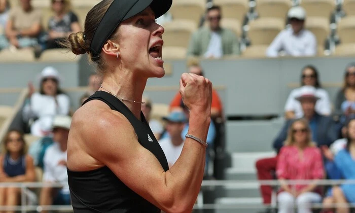 Five Ukrainian tennis players at Roland Garros