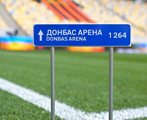 A sign symbolizing native Donetsk