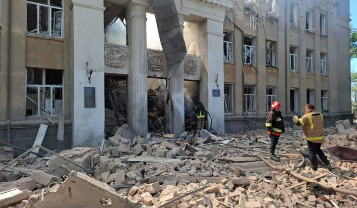 Ракетная атака на лицей в Одесской области