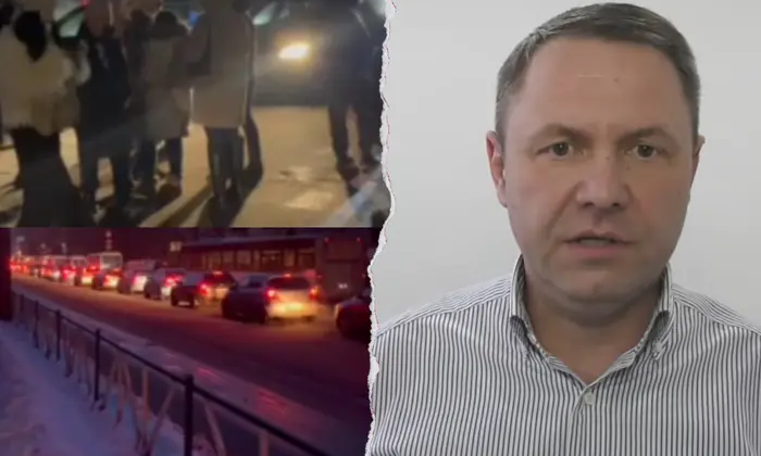 Protest over power outage in Khmelnytskyi