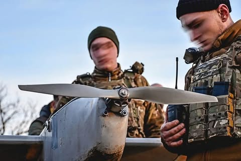 Heavy UAVs fly over the territory