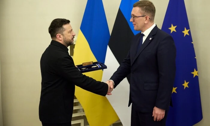 Zelensky awards Estonian Prime Minister with an order