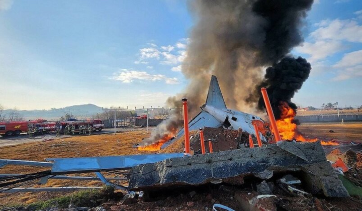 Розбитий літак у Південній Кореї