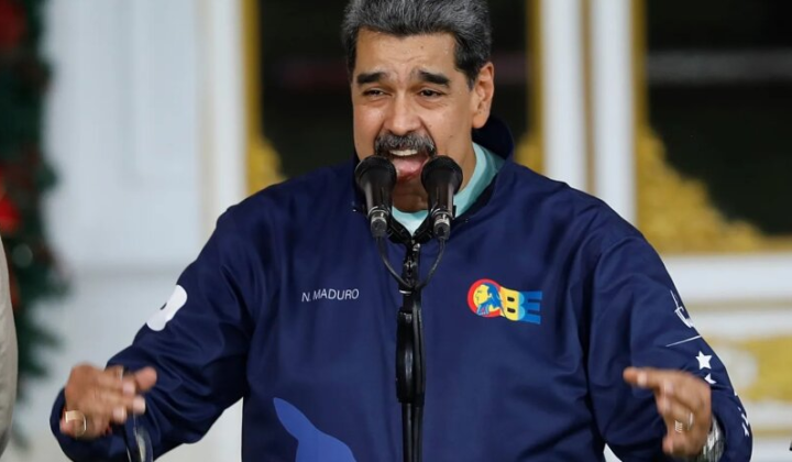 Nicolas Maduro in front of the U.S. Court