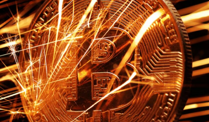 Графік зростання вартості біткойна