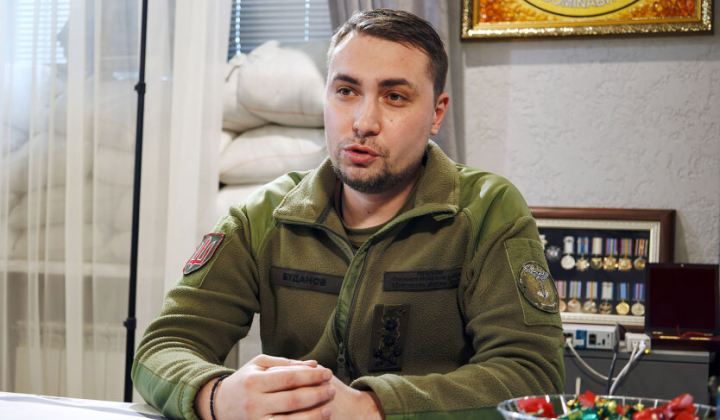 Kyrylo Budanov at a press conference