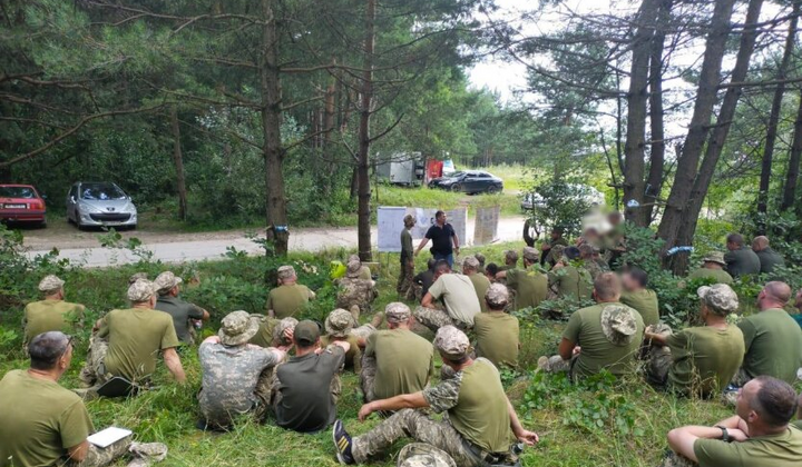Бойцы ВСУ на тренировке в НАТО